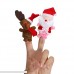 WOVTE Children Kids Babies Educational Story Christmas Santa Claus Deers Snowman Finger Puppet Doll Hand Toys Series Set of 5 Finger Puppet B018780TB6